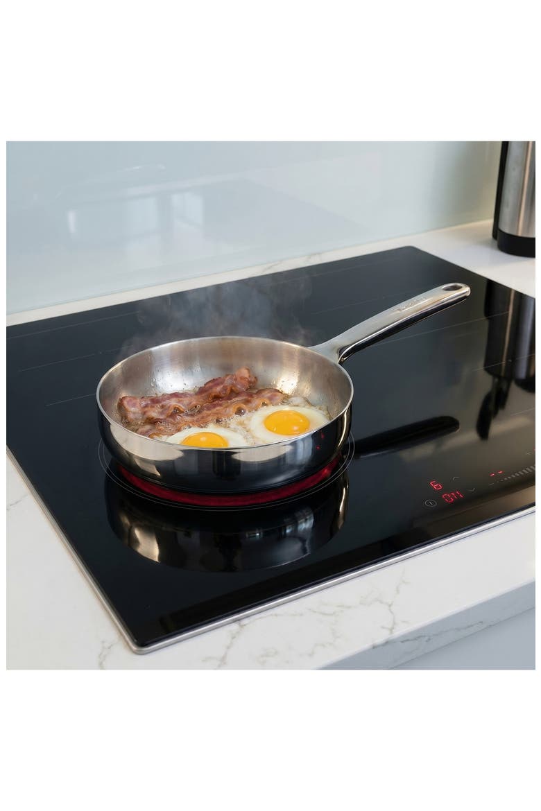 Belly Tri-Ply Stainless Steel Skillet, Alternate, color, STELLAR