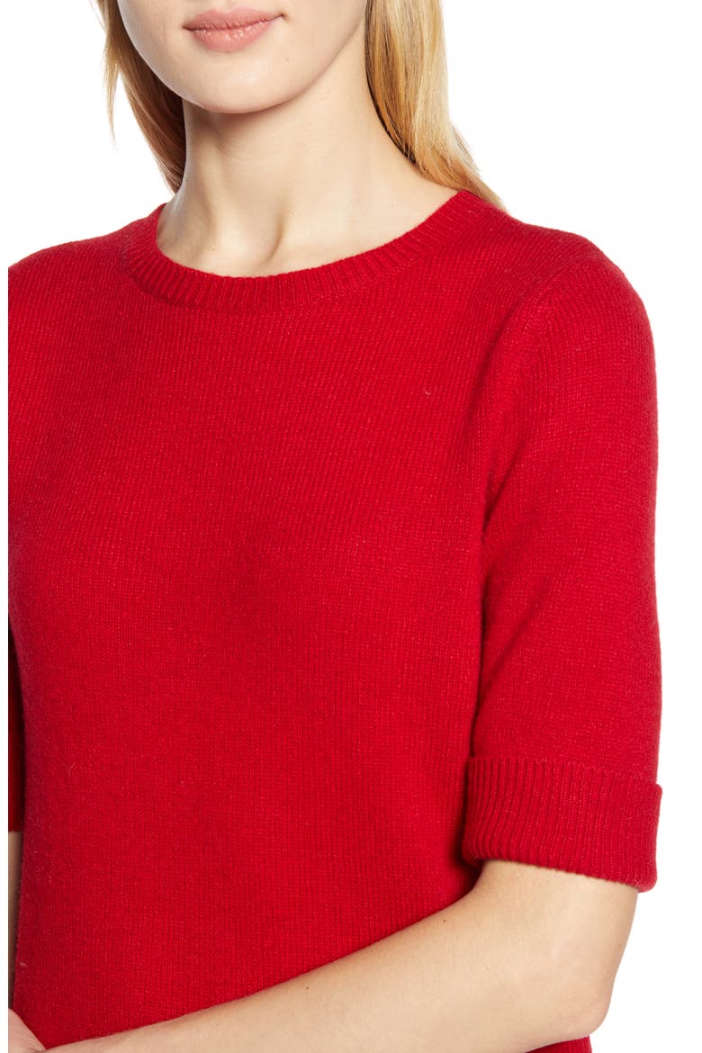 x Atlantic-Pacific Elbow-Length Sleeve Sweater (Nordstrom Exclusive), Alternate, color, RED CHILI