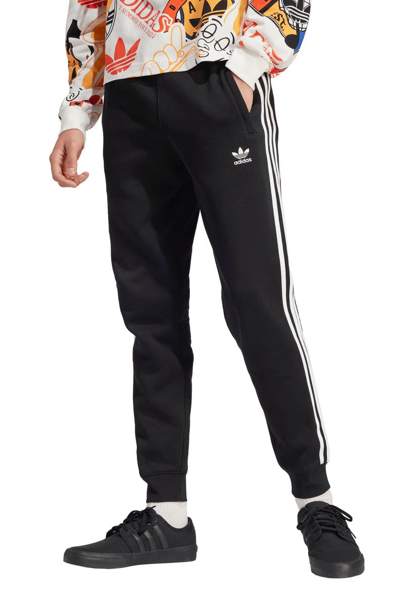 adidas Adicolor 3-Stripes Joggers, Main, color, Black