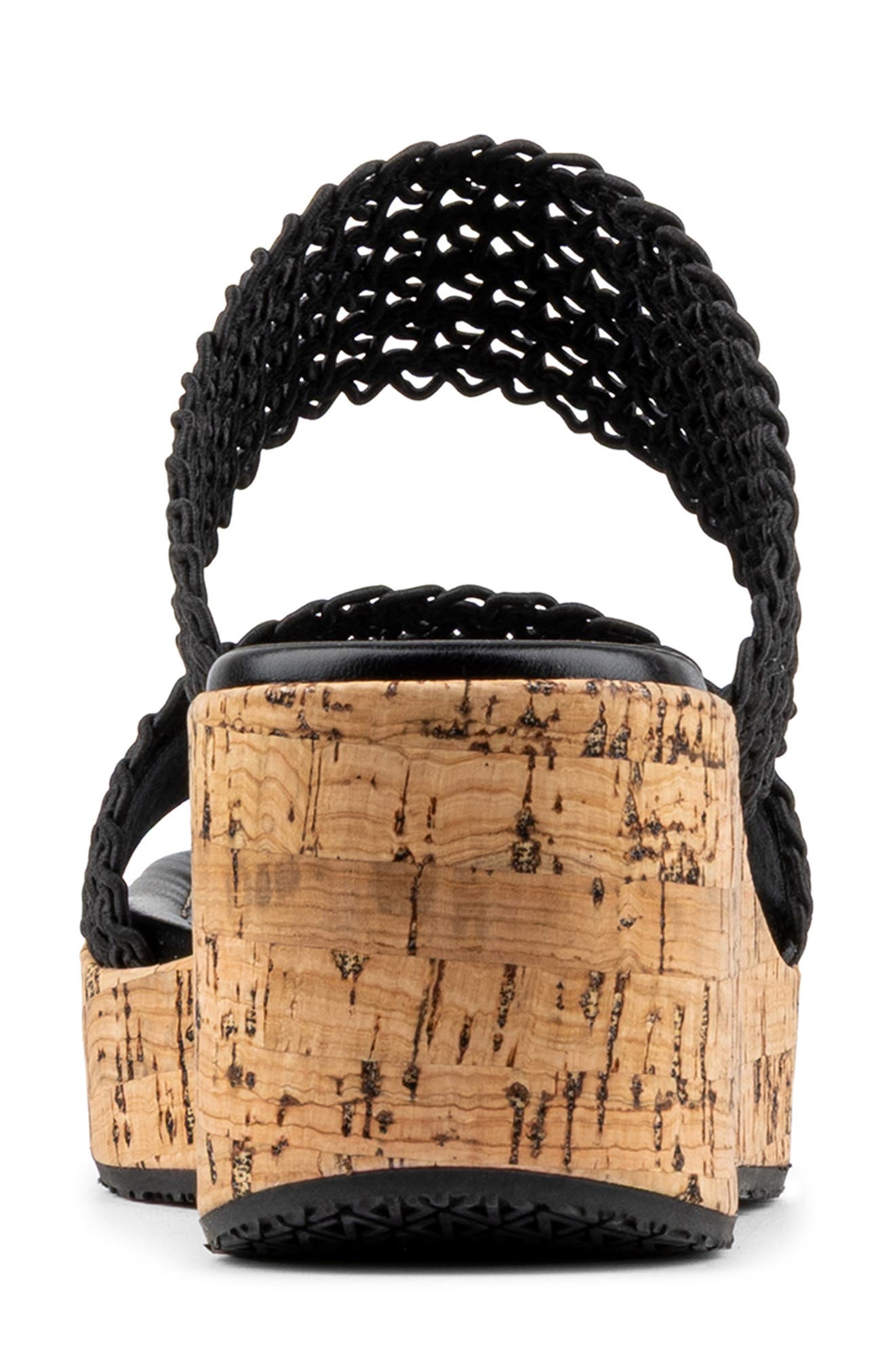 Donald Pliner Platform Wedge Sandal, Alternate, color, Black