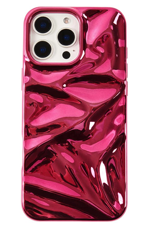 Fuchsia Crinkle iPhone 15 Pro Case