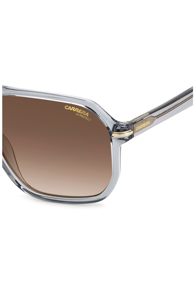 59mm Rectangular Sunglasses, Alternate, color, GREY/ BROWN GRADIENT