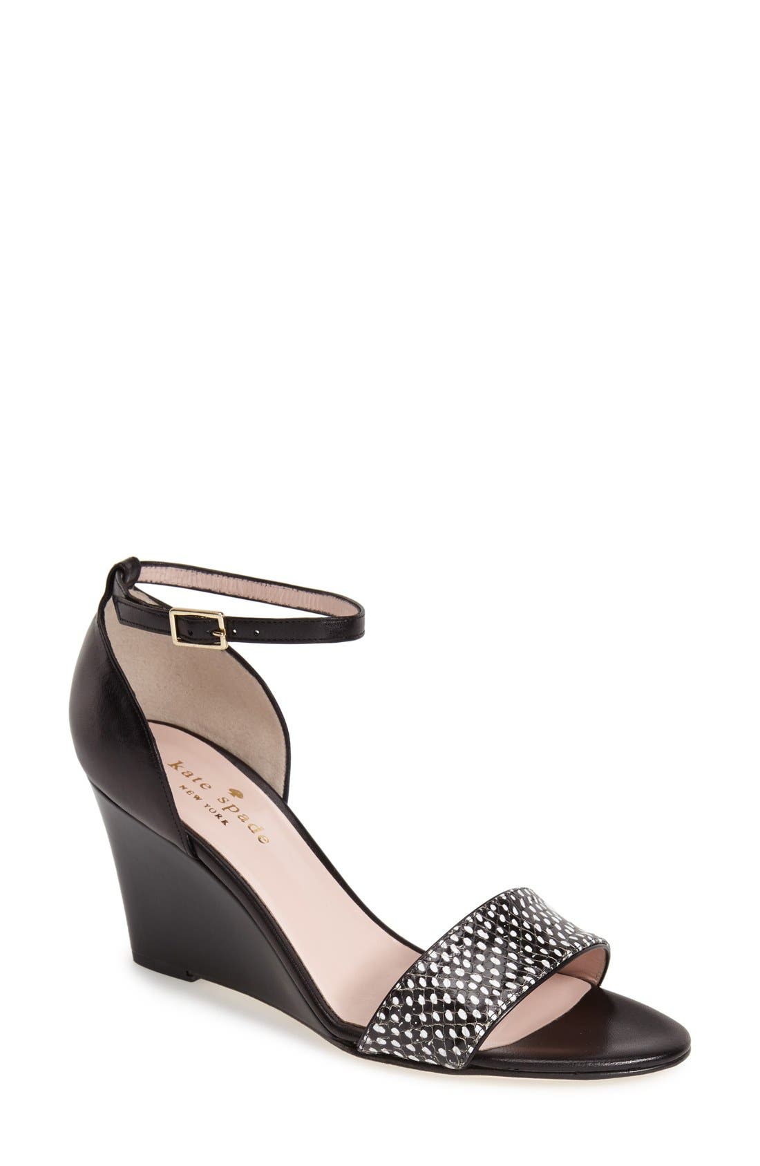 Kate Spade New York 'amanda' wedge sandal, Main, color, 