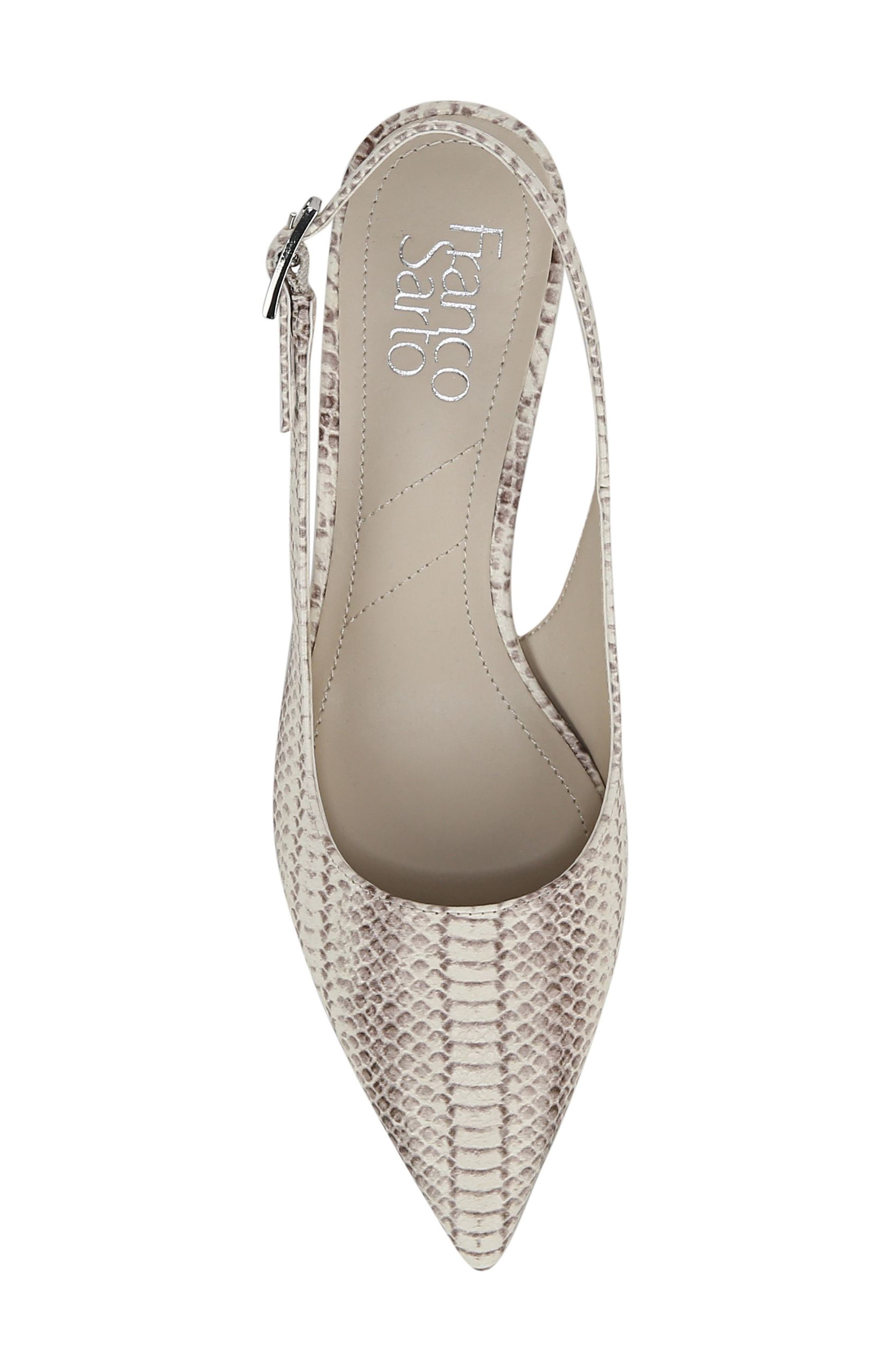 Franco Sarto Kate Slingback Kitten Heel Pump, Alternate, color, Grey