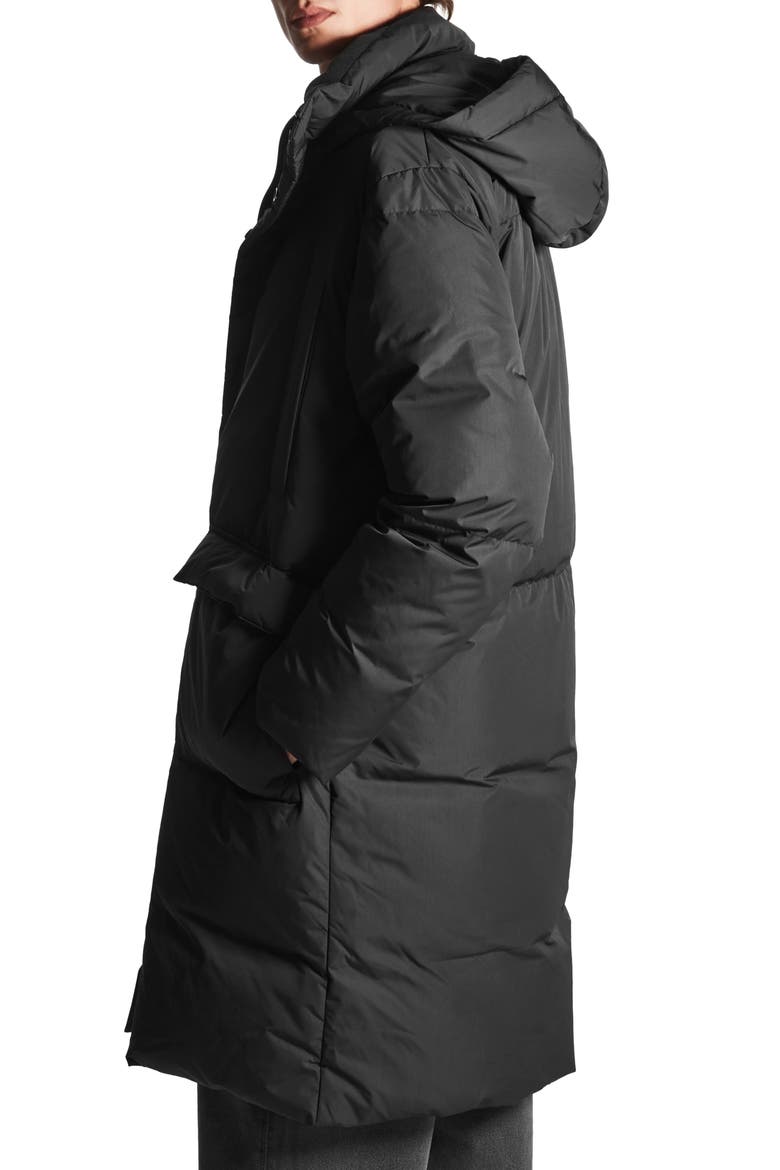 Padded Overcoat, Alternate, color, BLACK