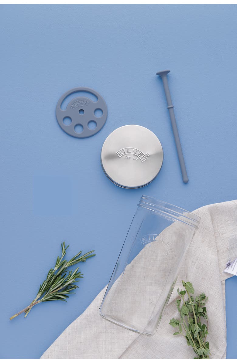 Kilner Fresh Herb Keeper, Glass Herb Storage Jar for Fridge, Alternate, color, Clear