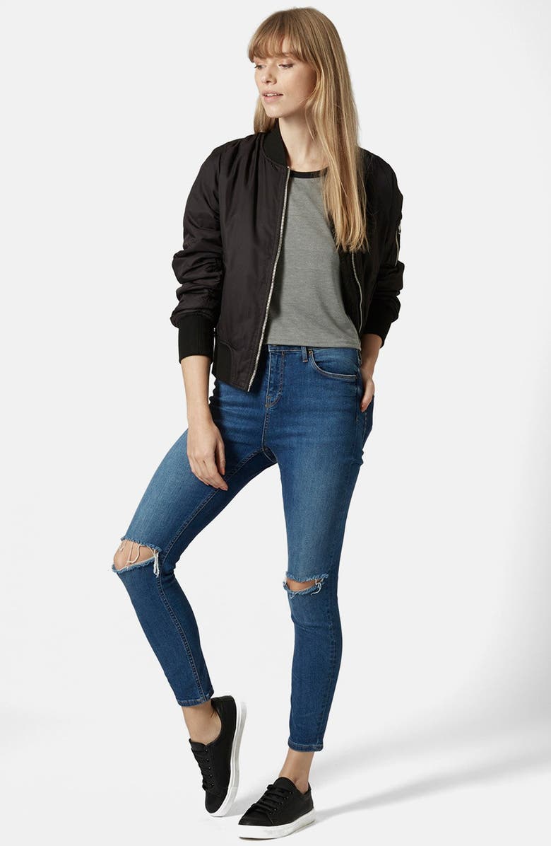 Topshop Contrast Tee, Alternate, color,