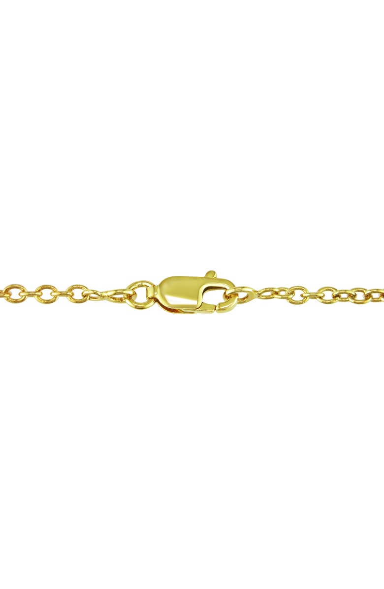 Julianna B. Gemstone Station Necklace Yellow-Plated Silver, Alternate, color, Quartz