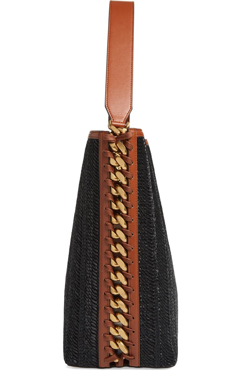 Stella McCartney Frayme Woven Faux Leather Tote, Alternate, color,