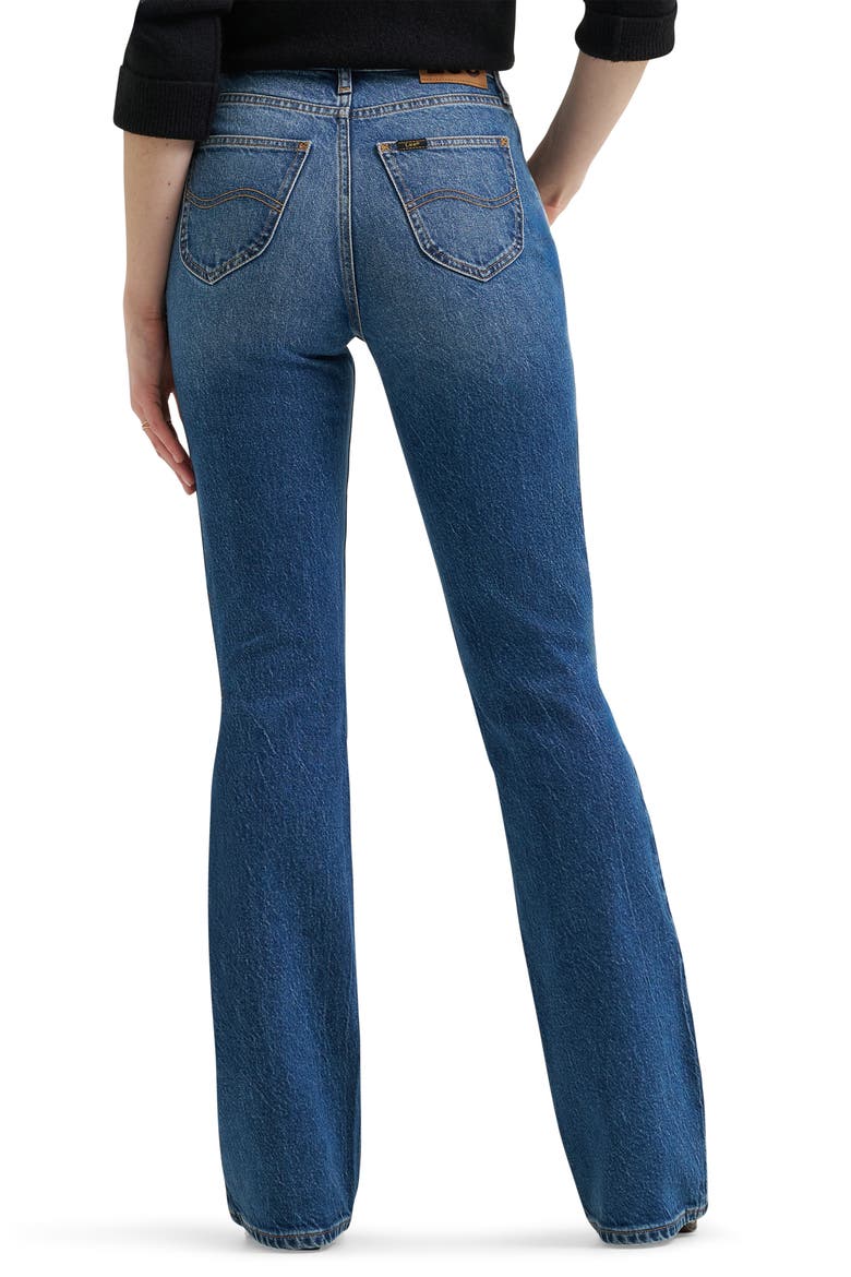 High Waist Bootcut Jeans, Alternate, color, CRYSTAL CLEAR