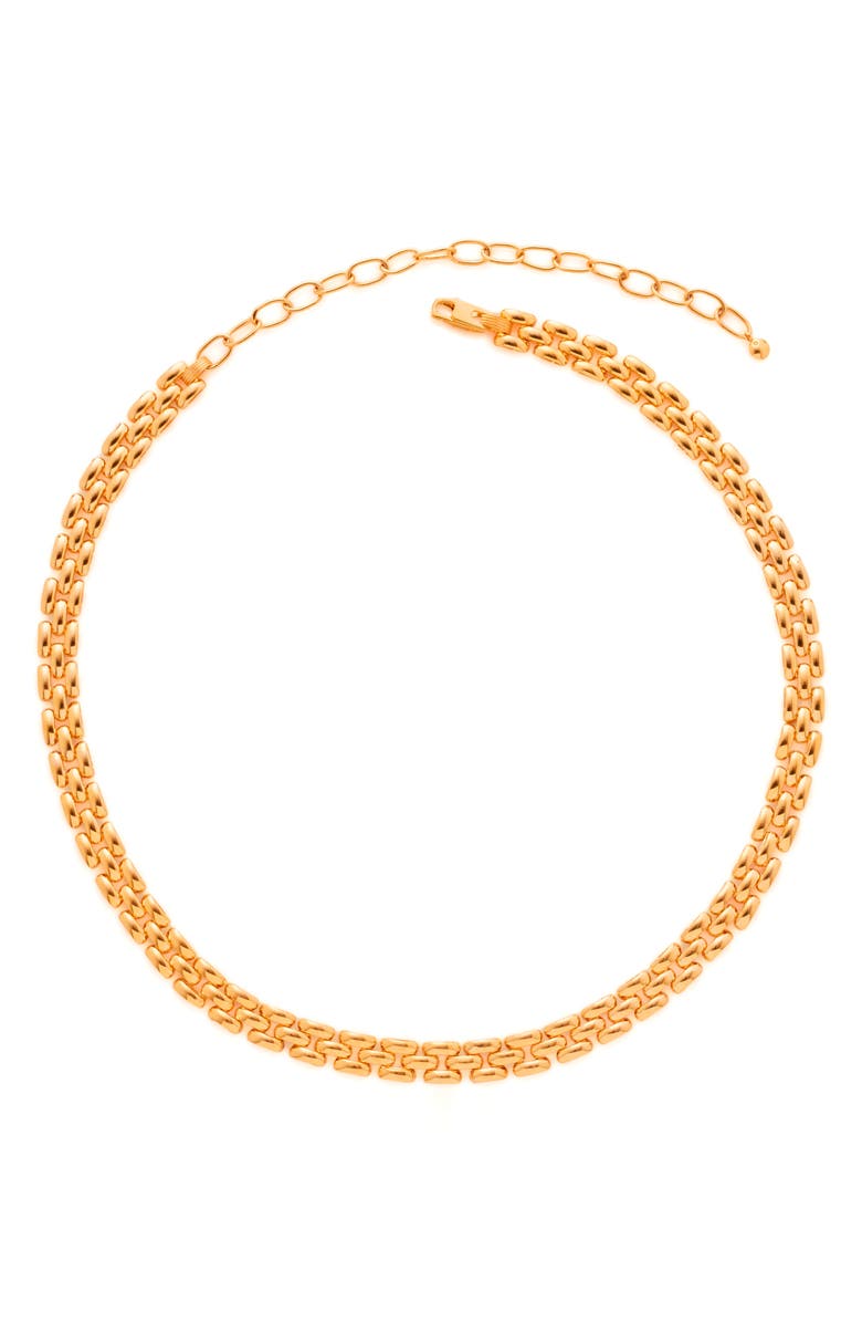 Monica Vinader Heirloom Adjustable Chain Necklace, Main, color, 18Ct Gold On Sterling Silver
