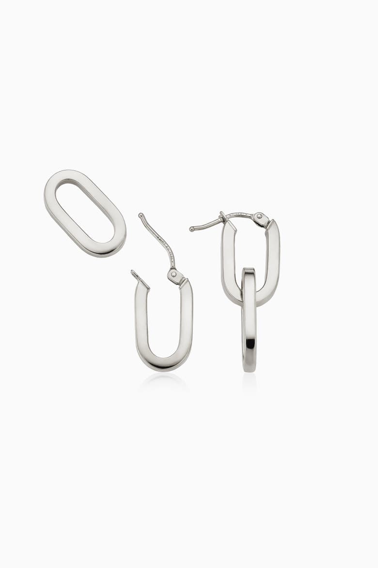 14K Gold Shift Drop Earrings, Alternate, color, White Gold