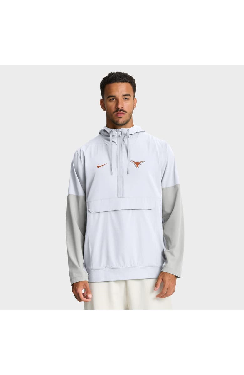 Nike Men's Nike White Texas Longhorns Anorak Half-Zip Hoodie Jacket, Main, color, White
