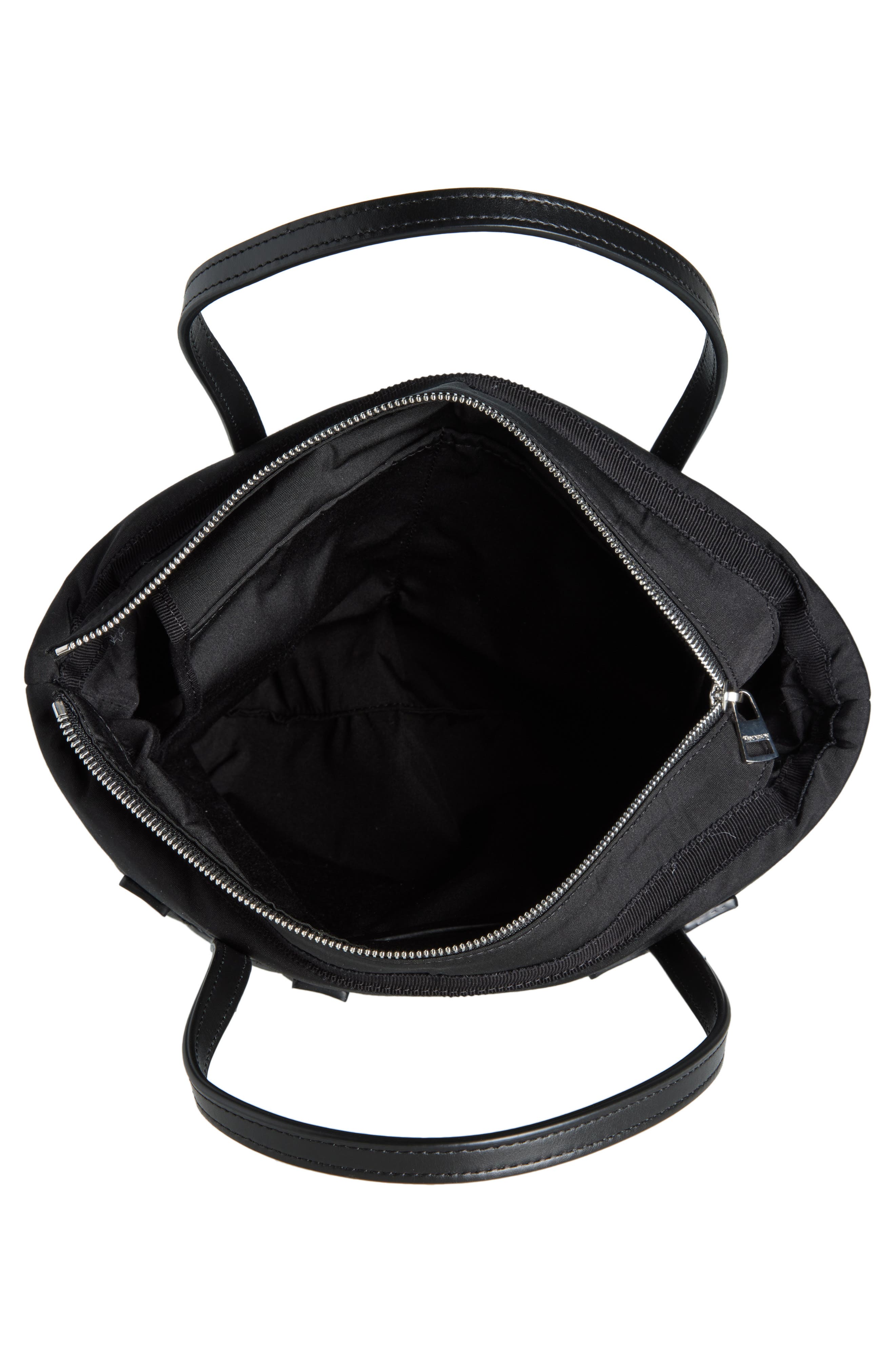 JW Anderson Small Anchor Puffy Canvas Tote, Alternate, color, Black