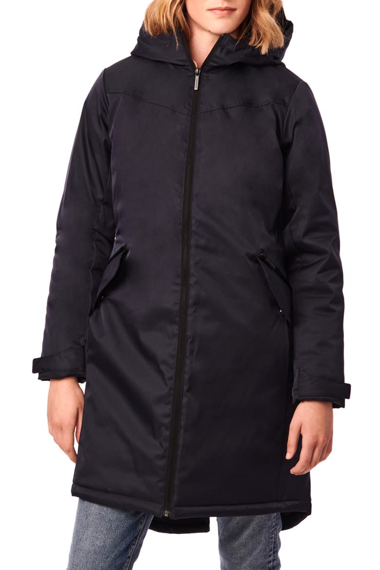 Micro Breathable Hooded Water Resistant Raincoat, Main, color, SPACE BLUE