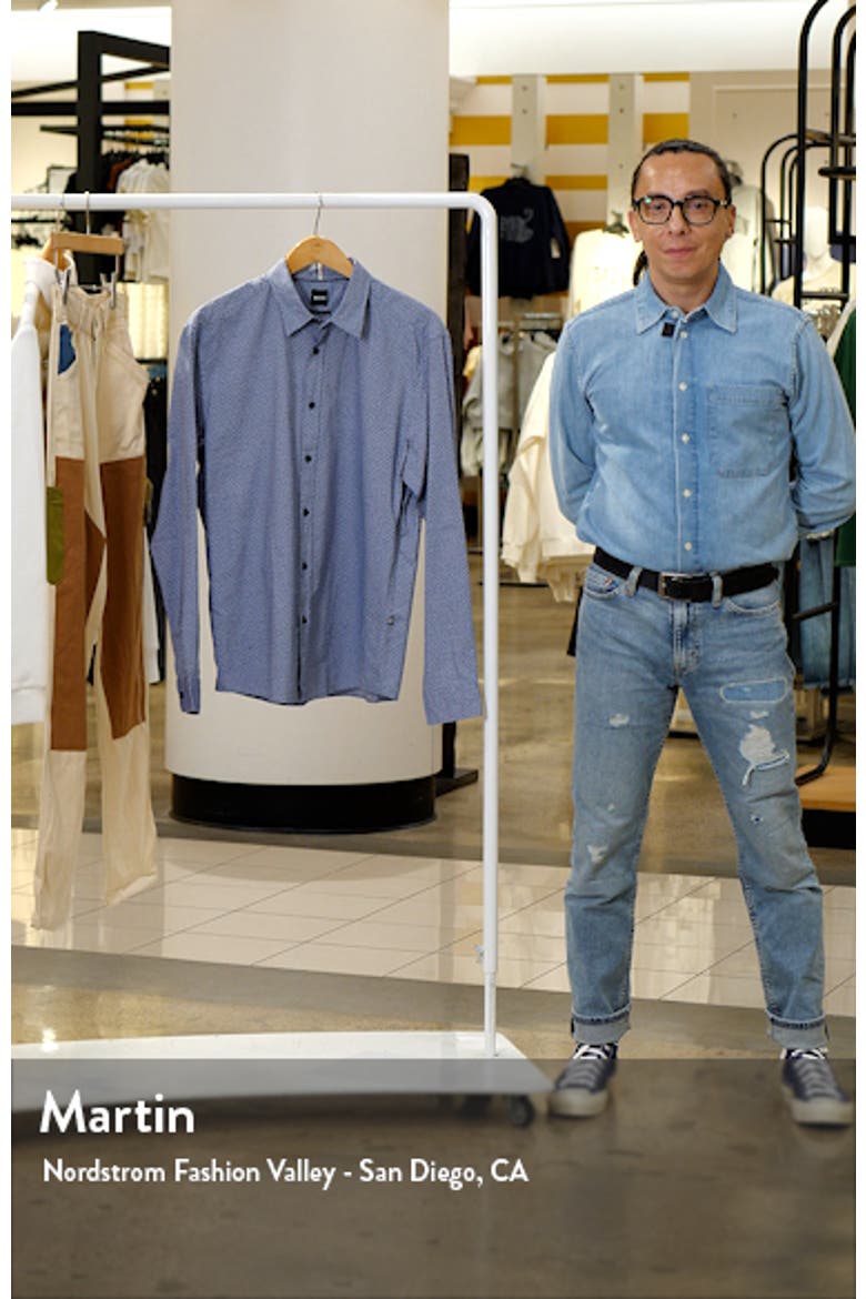 Liam Ditsy Print Button-Up Shirt video