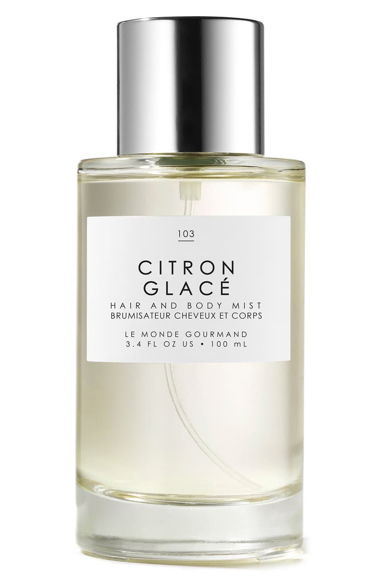 LE MONDE GOURMAND Citron Glacé Hair & Body Mist, Main, color, 