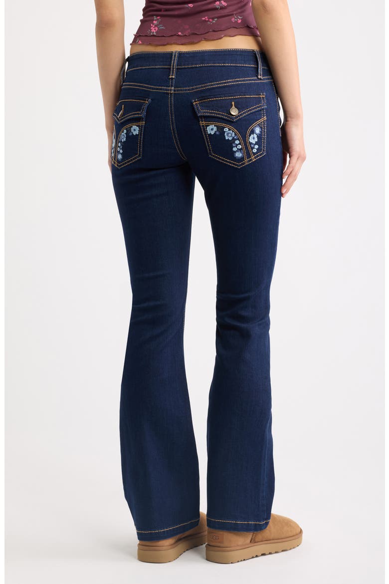 Embroidered Bootcut Jeans, Alternate, color, HIGHLAND WASH