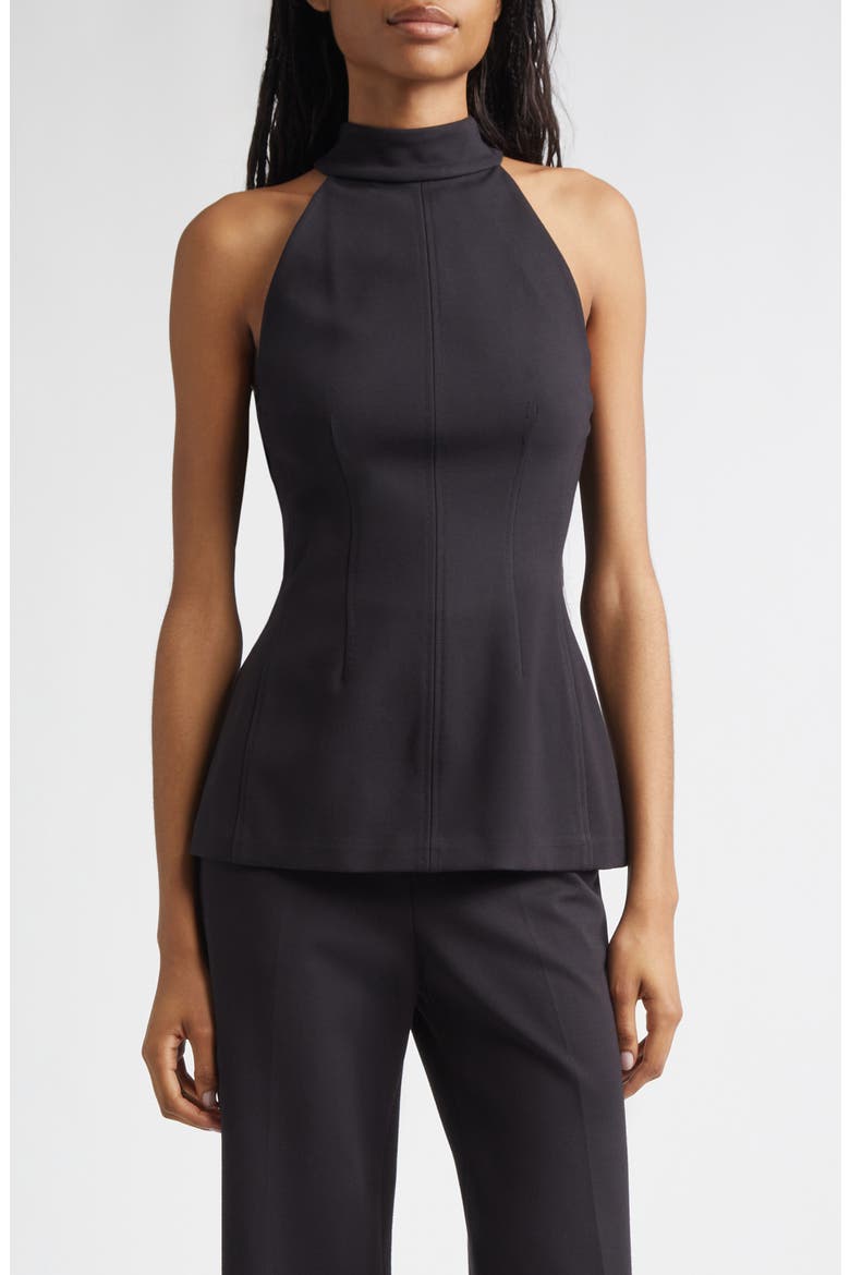 Johanne Halter Top, Main, color, BLACK