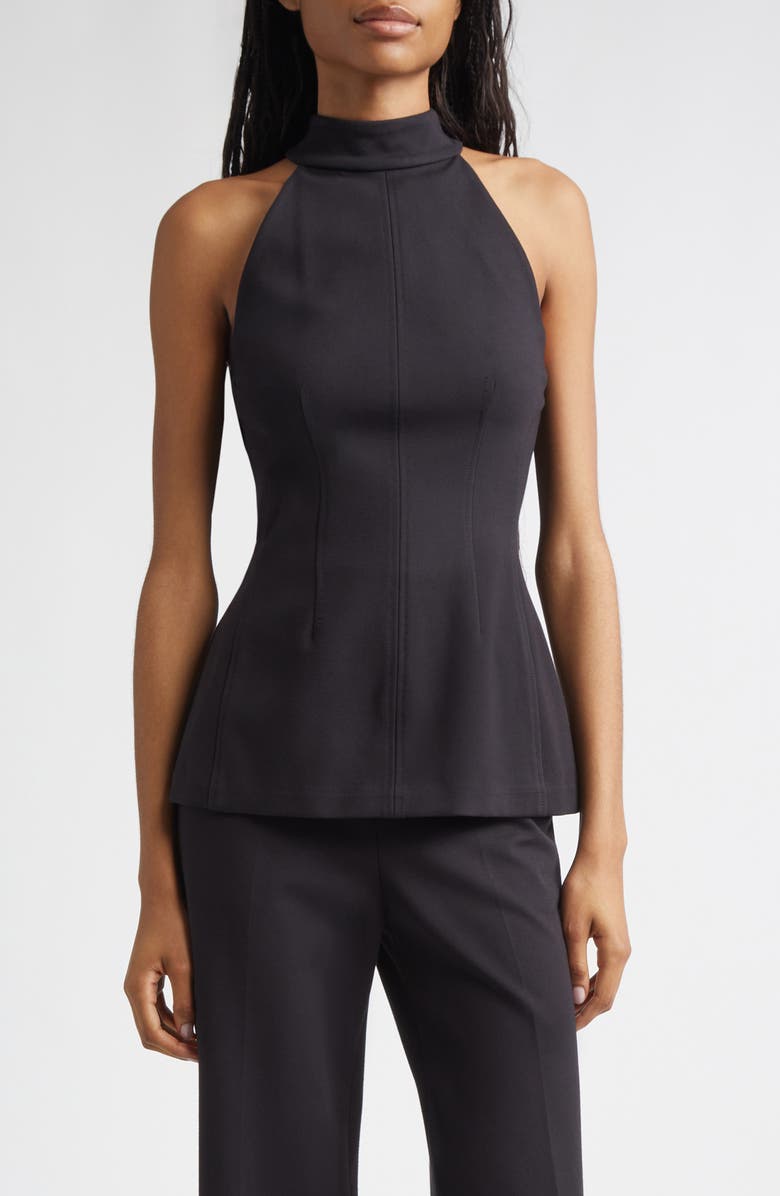 Veronica Beard Johanne Halter Top, Main, color, Black