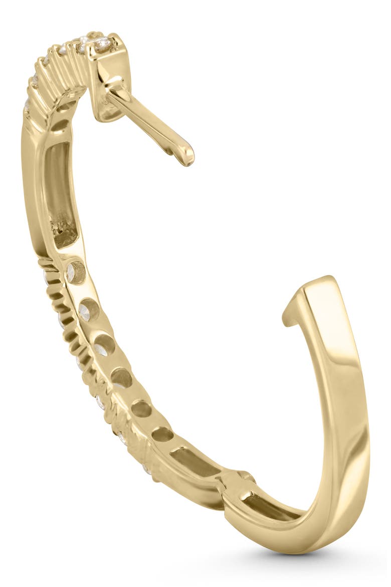 Kiera 18k Gold Diamond Hoop Earrings, Alternate, color, 18KY