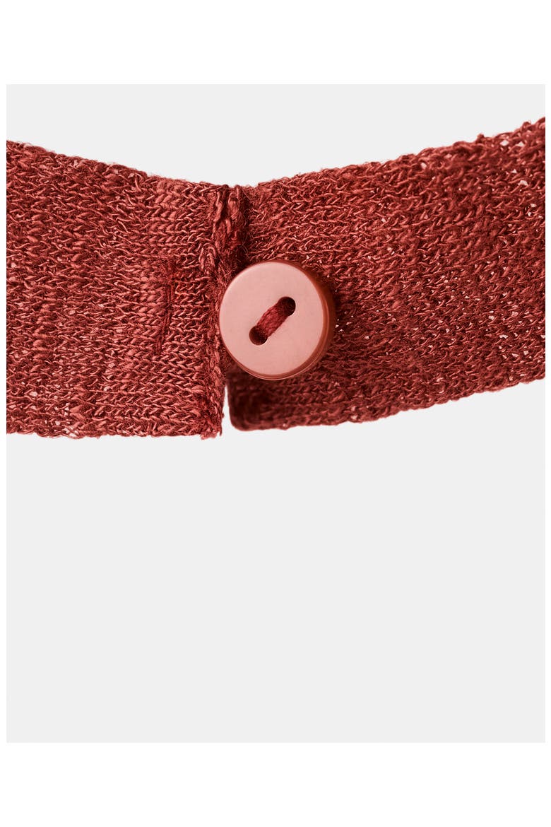 Double Breasted Halter Top, Alternate, color, MAROON