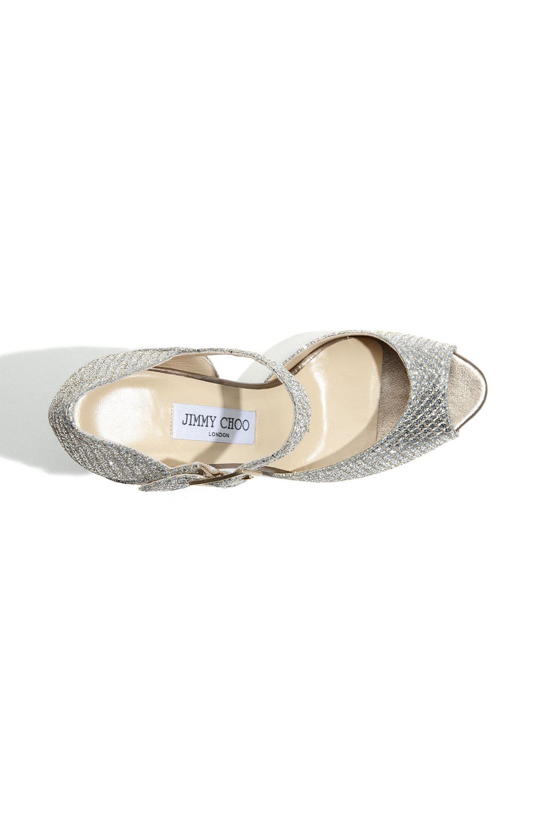 'Lace' Mary Jane Pump, Alternate, color, CHAMPAGNE GLITTER FABRIC