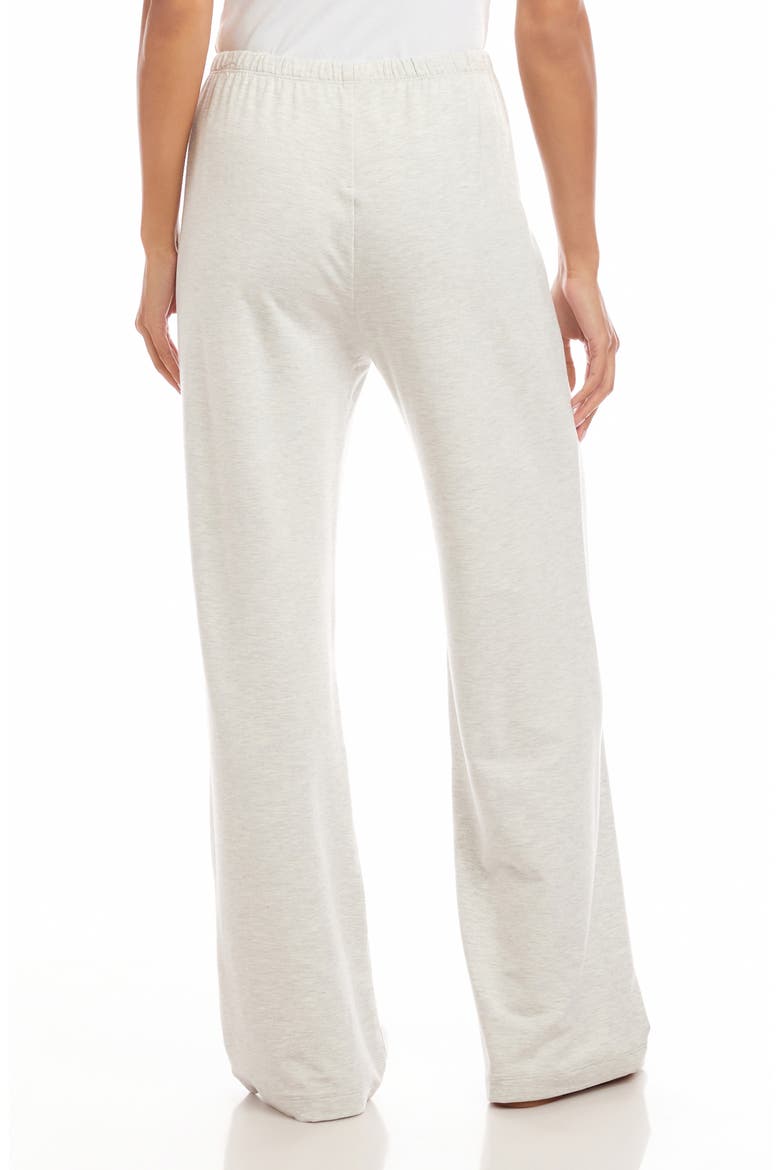 Wide Leg Drawstring Sweatpants, Alternate, color, HEATHER