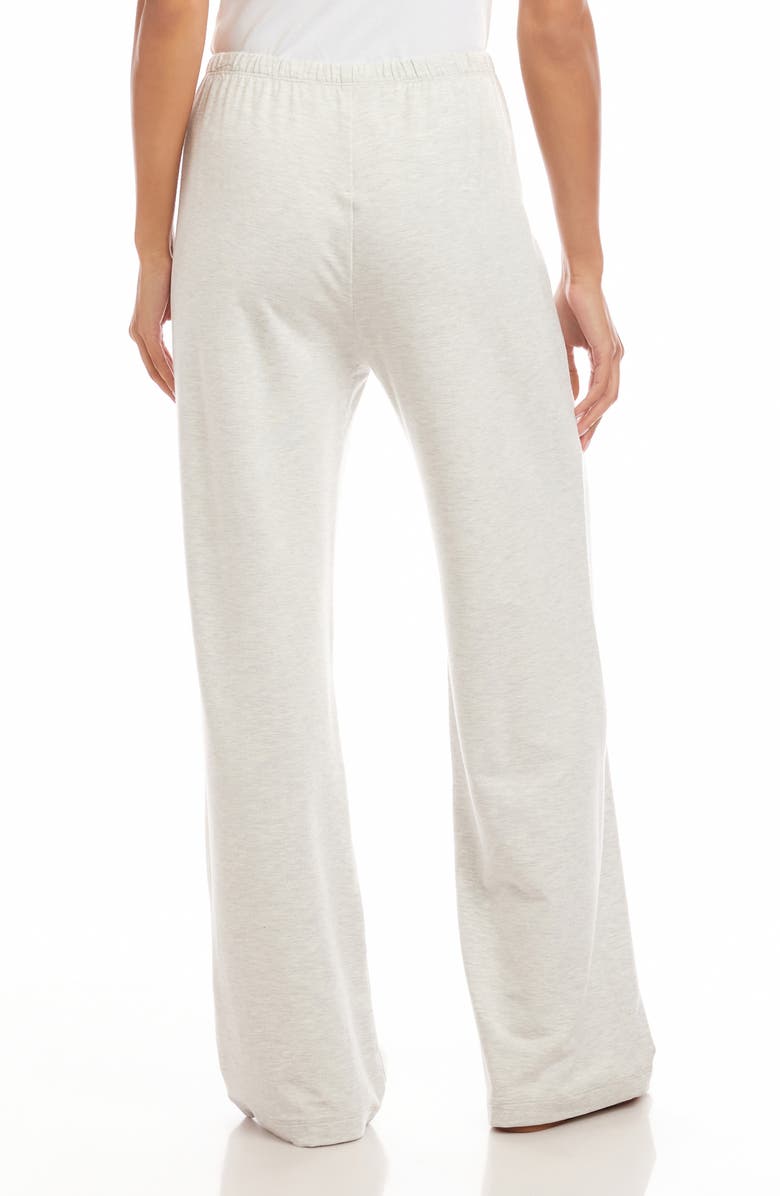 Karen Kane Wide Leg Drawstring Sweatpants, Alternate, color, Heather