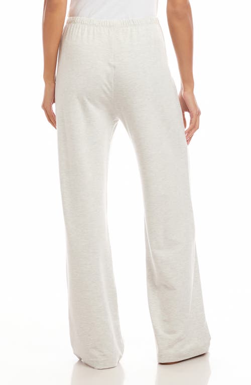 Karen Kane Wide Leg Drawstring Sweatpants In White