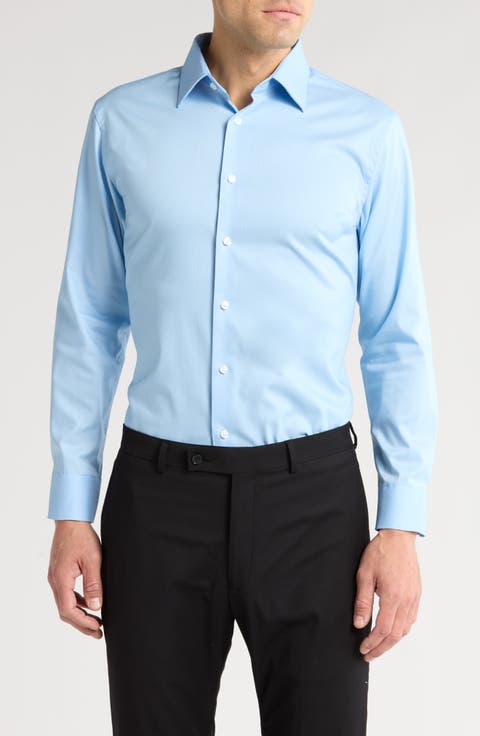 Premium Non-Iron Trim Fit Dress Shirt (Regular & Big)