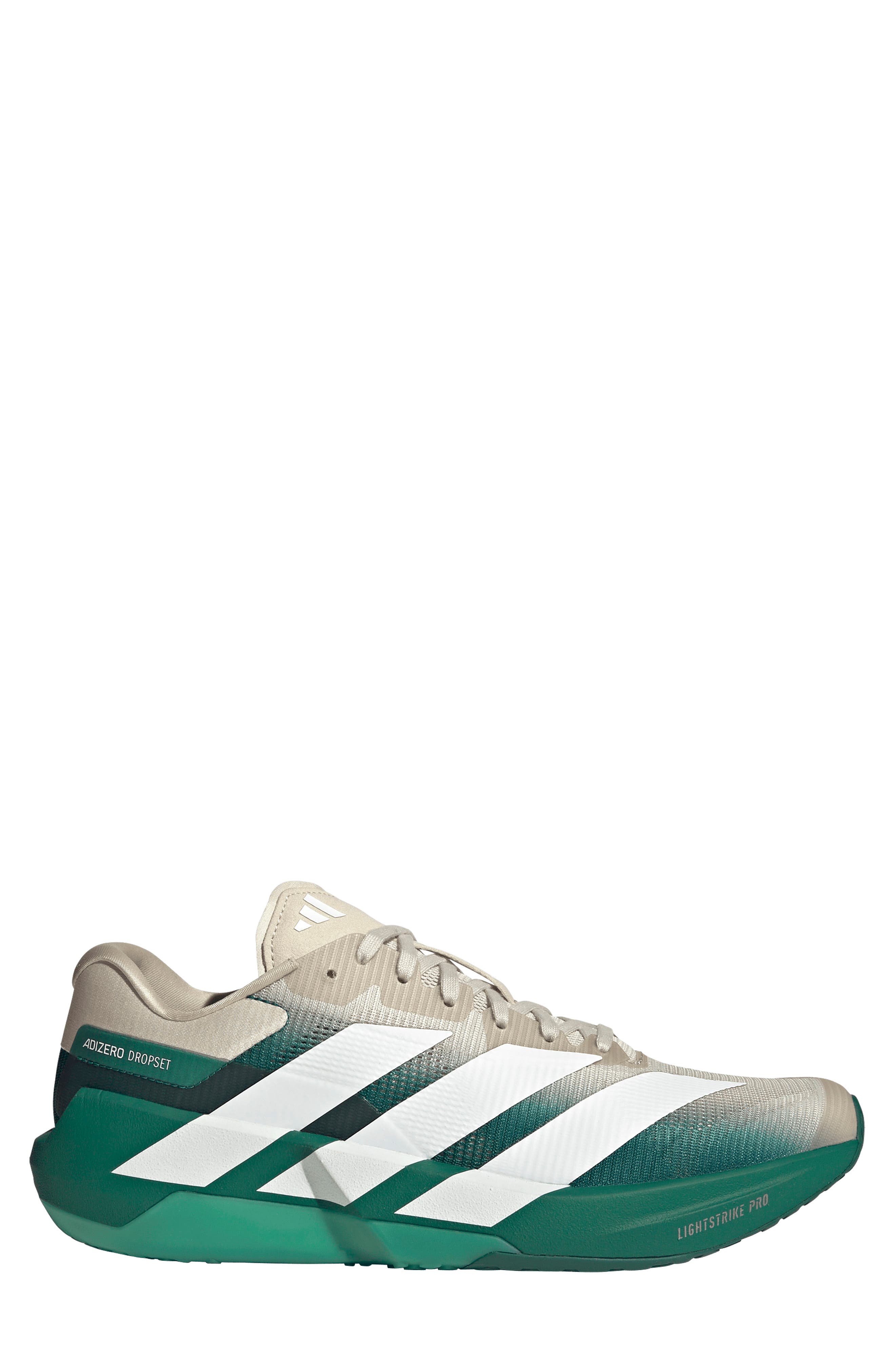 Adizero Dropset Pro Training Shoe, Alternate, color, ALUMINA/ GREEN/ WHITE