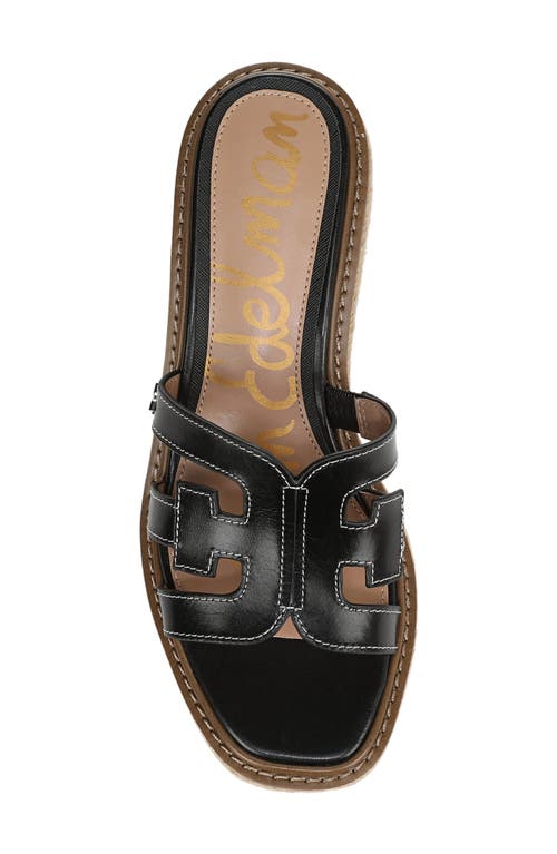 Sam Edelman Laine Platform Wedge Sandal In Black