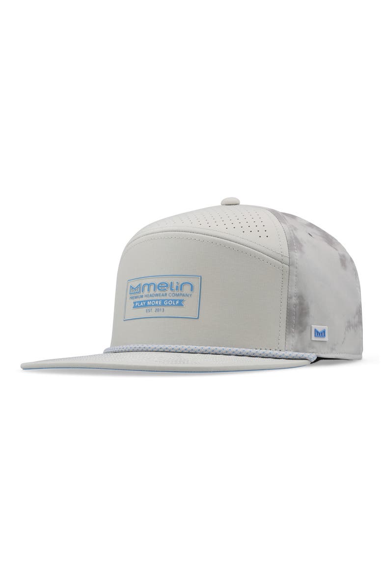 Trenches Links Drive Hydro Snapback Cap, Main, color, SKY/ LIGHT GREY