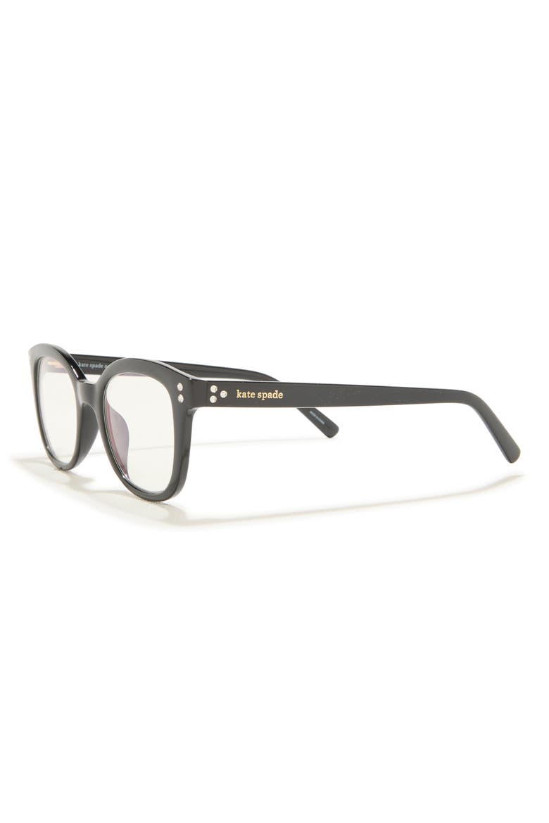 tanea 48mm cat eye reading glasses, Alternate, color, BLACK
