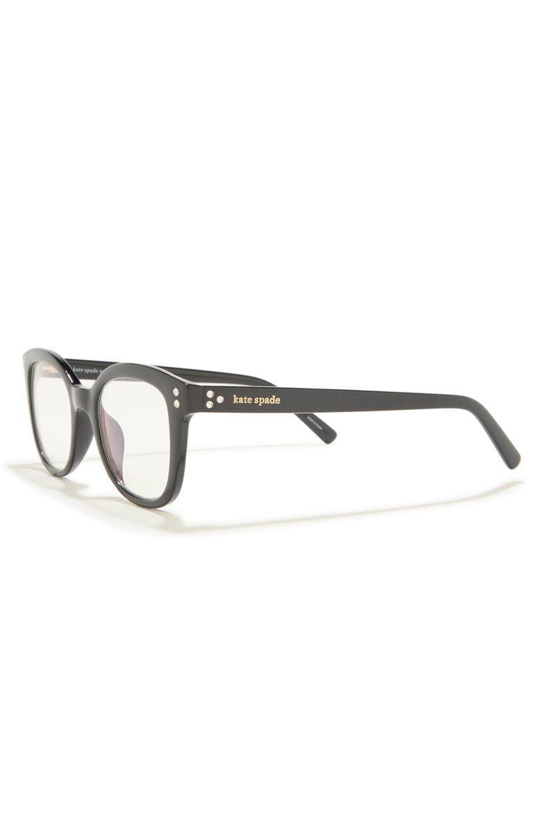 Kate Spade New York tanea 48mm cat eye reading glasses, Alternate, color, Black