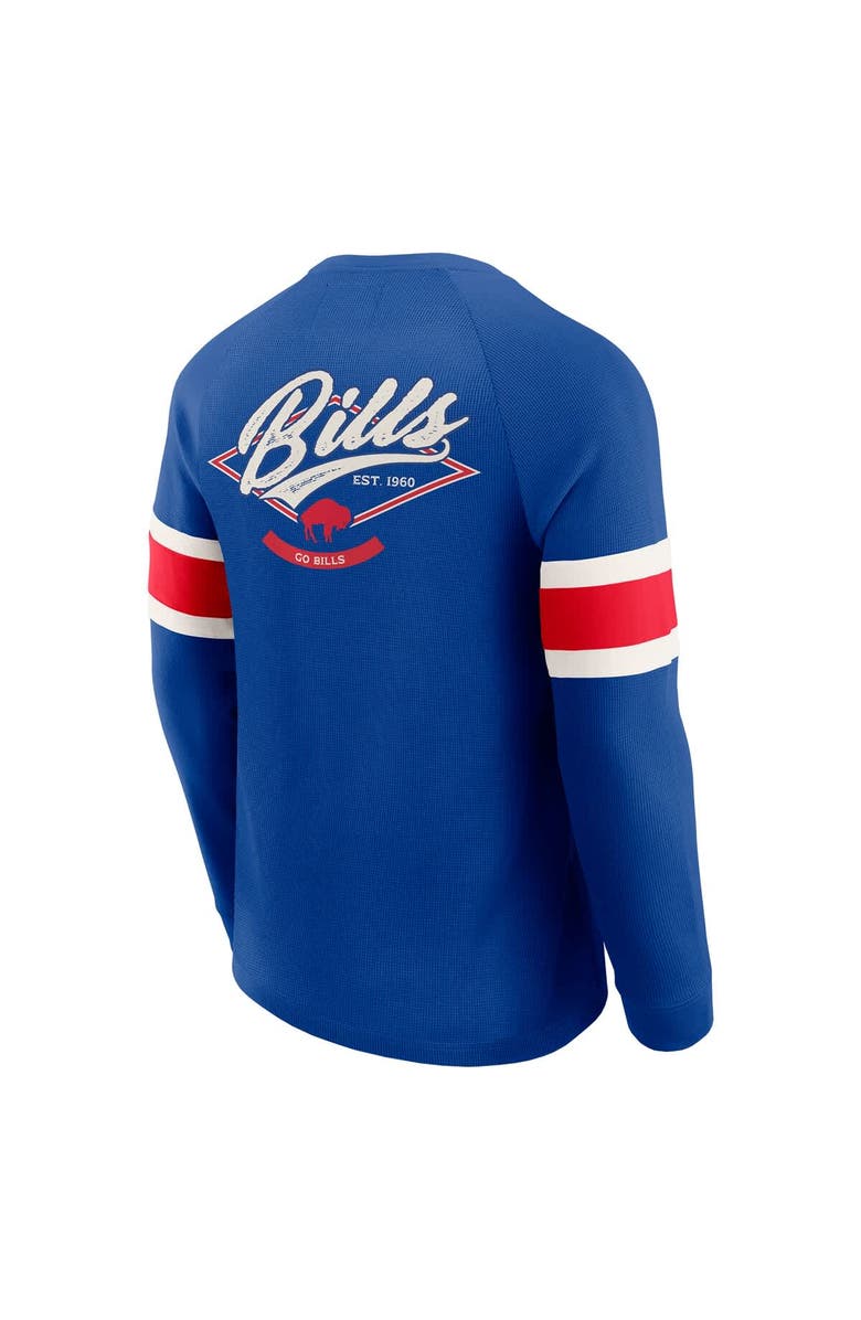 Darius Rucker Collection by Fanatics Men
s Darius Rucker Collection by Fanatics Royal Buffalo Bills Waffle-Knit Raglan Long Sleeve Henley T-Shirt, Alternate, color, Royal