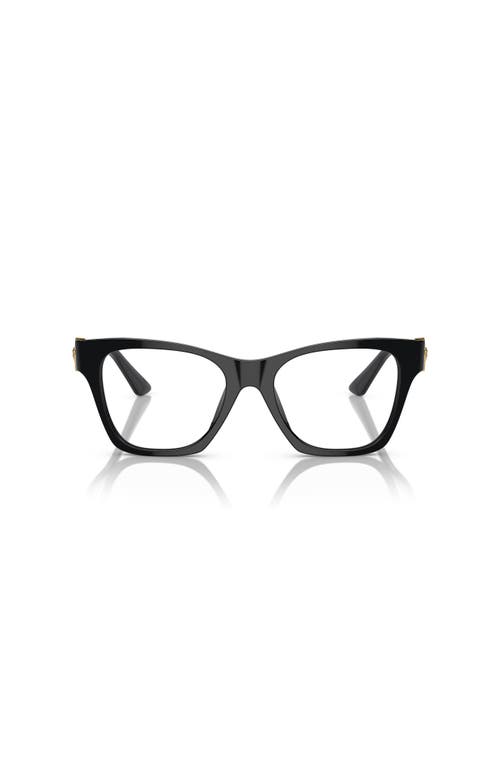 Versace 52mm Irregular Optical Glasses In Black