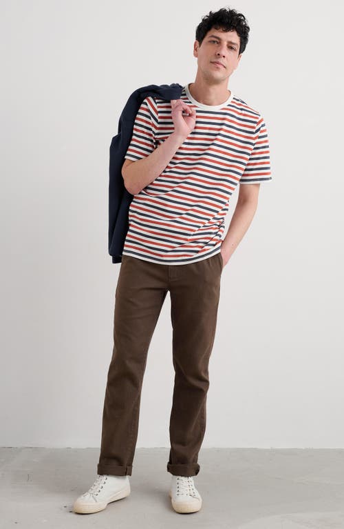 Seasalt Cornwall Seven Seas Sailor Stripe T-shirt In Pink