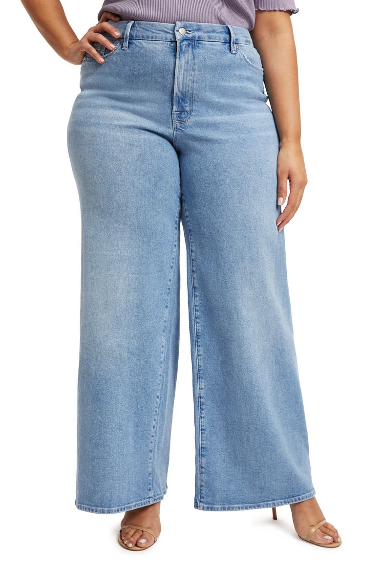 Good Skate High Waist Wide Leg Jeans, Alternate, color, INDIGO135