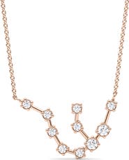 HauteCarat Aquarius Constellation Lab Created Diamond Necklace