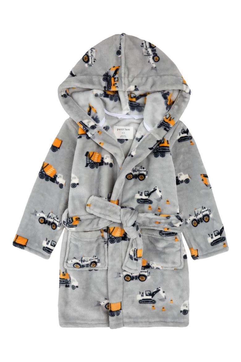 Kids' Hooded Robe, Main, color, MEDIUM GREY
