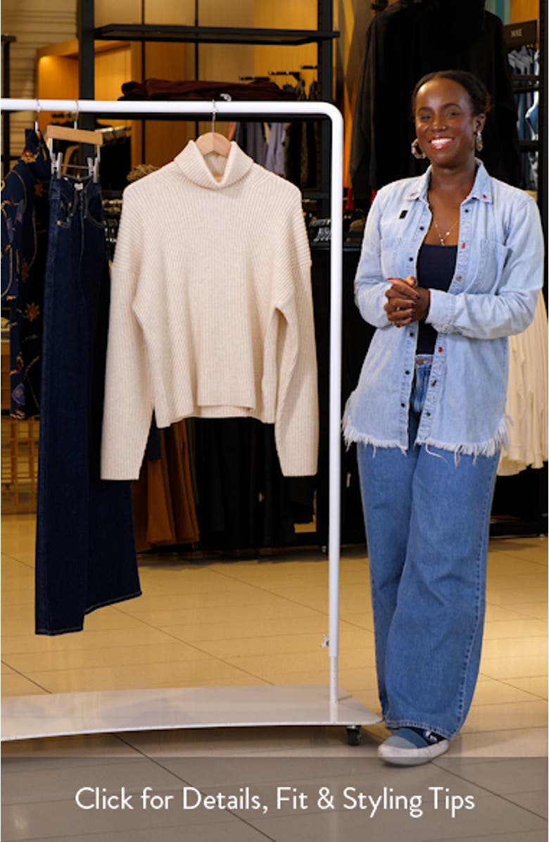 Isla Rib Turtleneck Sweater, sales video thumbnail