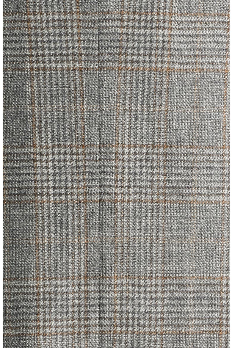 Siena Regular Fit Grey Glen Check Wool & Silk Blend Sport Coat, Alternate, color, GREY