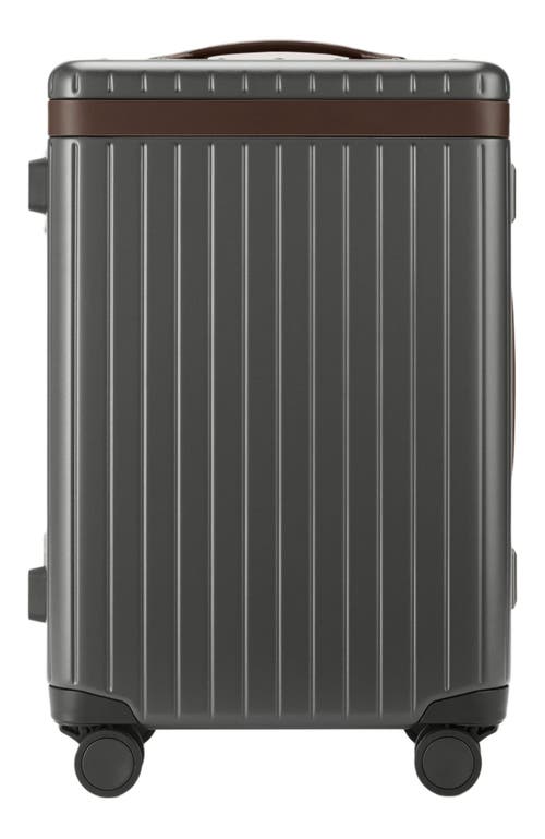 Carl Friedrik The Carry-on Suitcase in Grey /Chocolate 