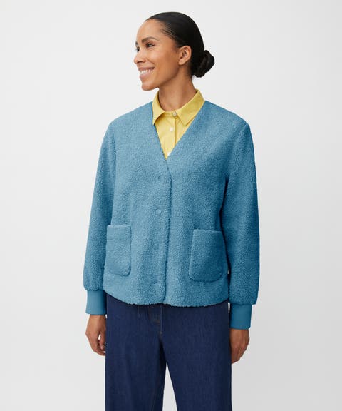 MaJunte V-Neck Long Sleeve Jacket