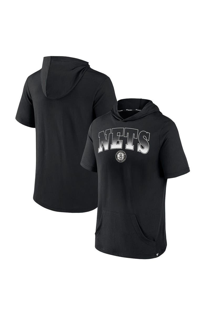 FANATICS Men's Fanatics Branded Black Brooklyn Nets Guard The Rim Hoodie T-Shirt, Main, color, Black