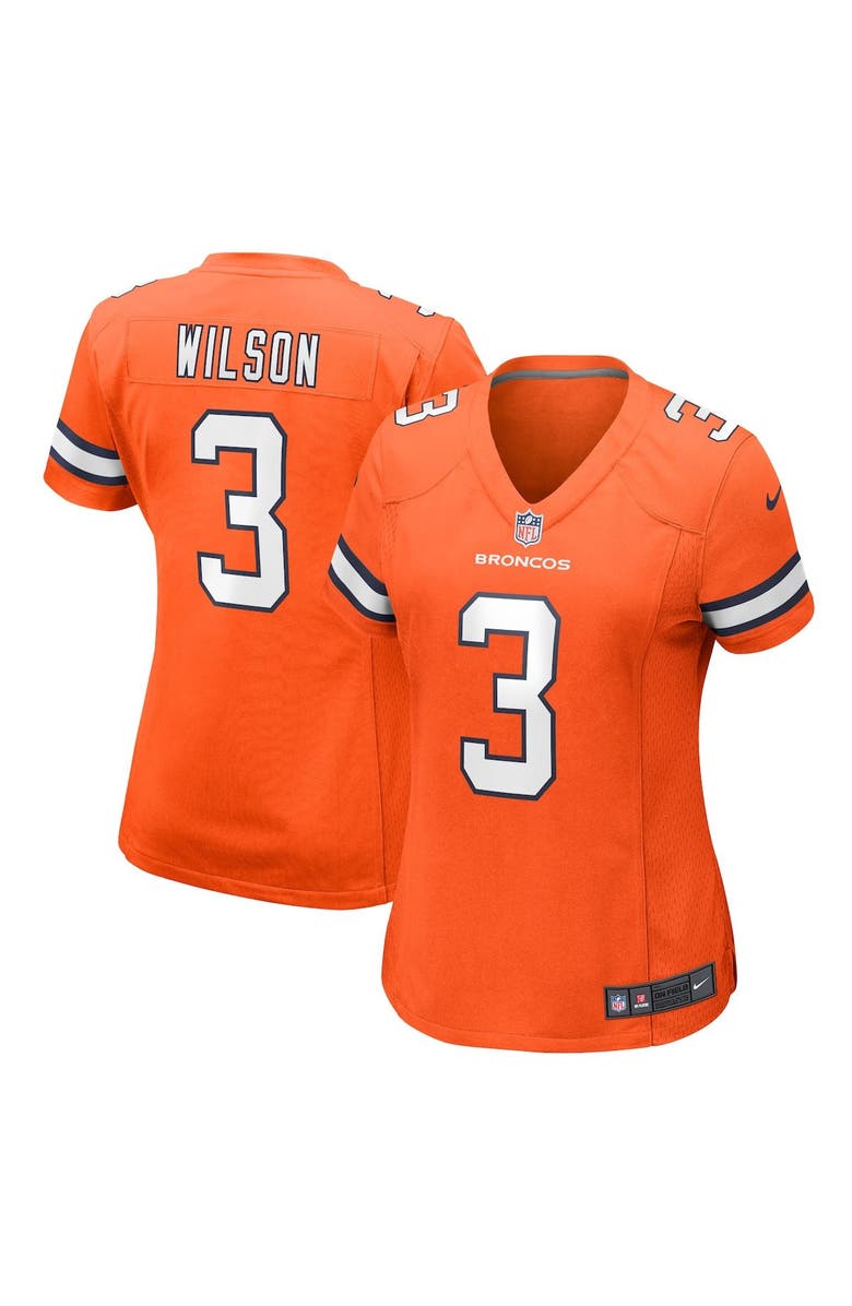 Nike Women's Nike Russell Wilson Orange Denver Broncos Player Game Jersey, Main, color,