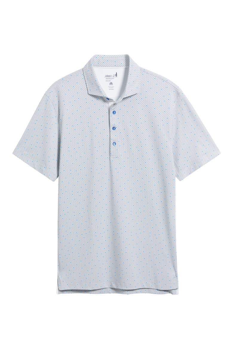Poppy Microfloral Print PREP-FORMANCE Golf Polo, Alternate, color, THUNDER
