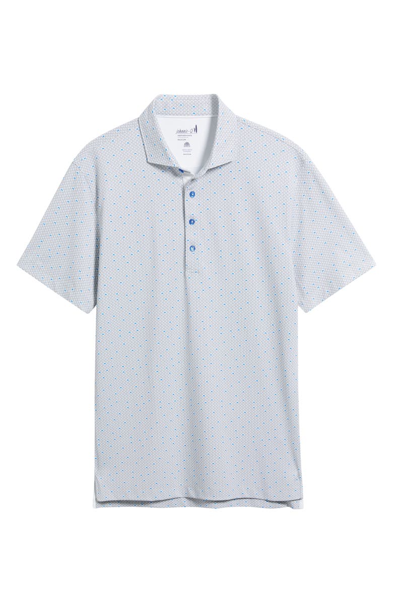 johnnie-O Poppy Microfloral Print PREP-FORMANCE Golf Polo, Alternate, color, Thunder